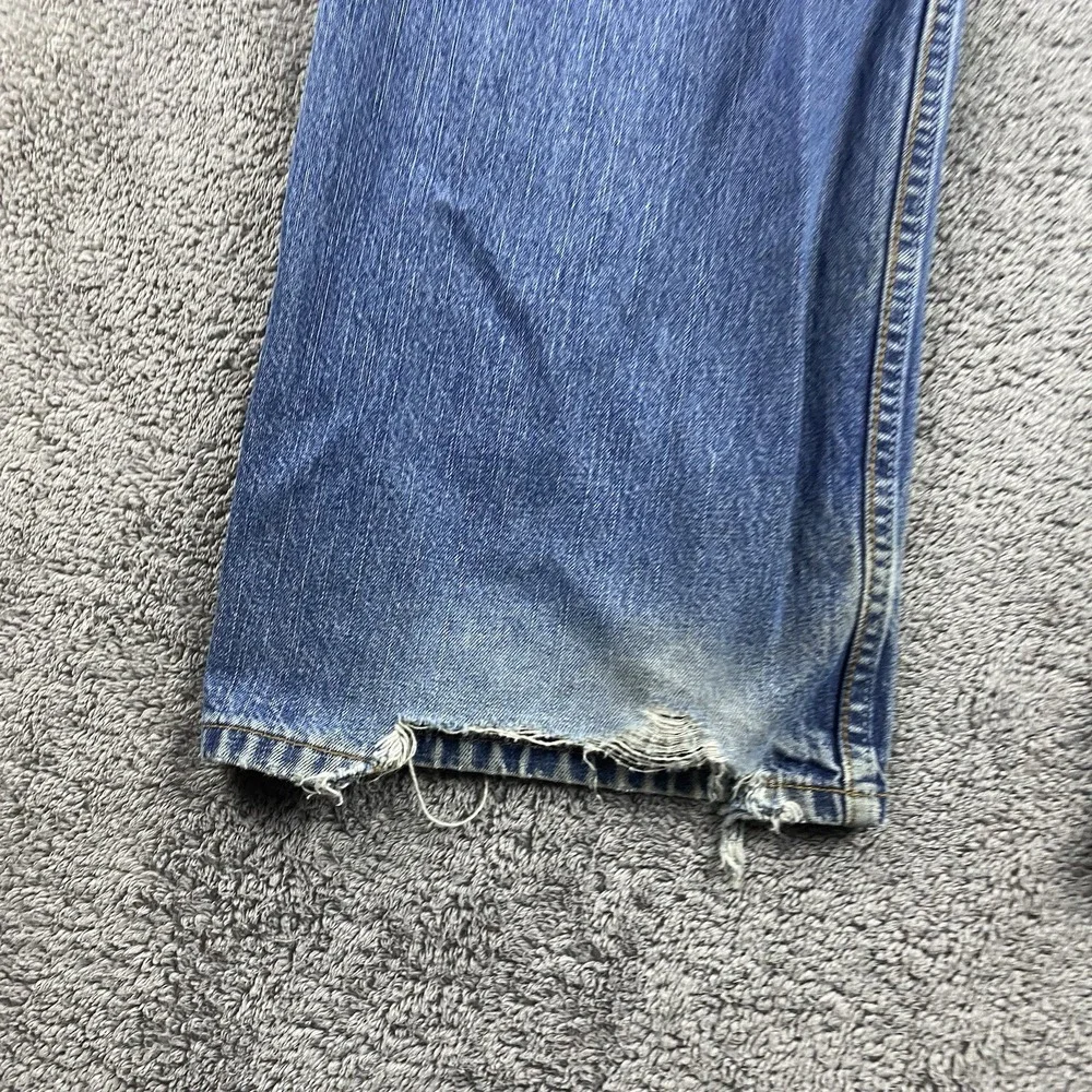 Levis 569 Loose Straight Jeans Mens 38x34 Blue Medium‎ Wash Mid Rise VTG